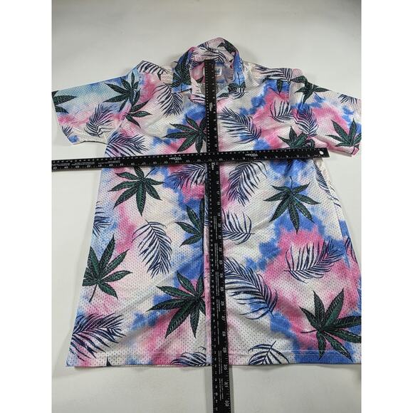 Fresh Prints Of Bel Air Shirt Tropical 420 stoner Button Up Mens L - Picture 3 of 3